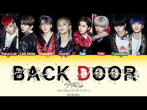 STRAY KIDS - BACK DOOR (COLOR CODED LYRICS HAN/ROM/GEO/가사)